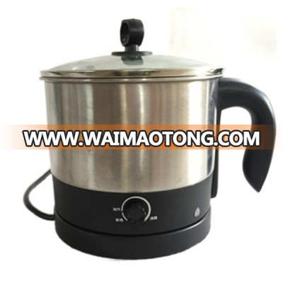 Multifunction Stainless Steel Plastic Handle Electric Caldron